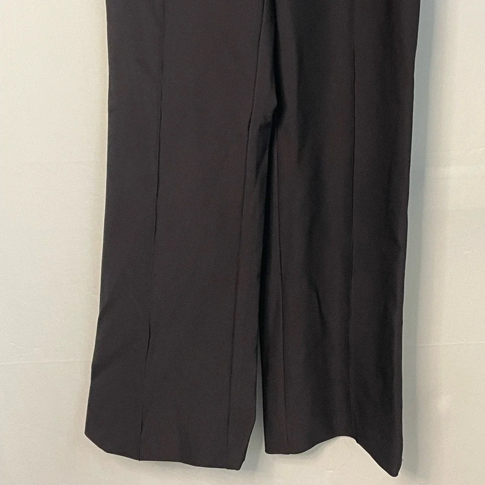 Rachel‎ Zoe Black Wide Leg Front Seam Trousers Womens Size 2 High Rise Pants